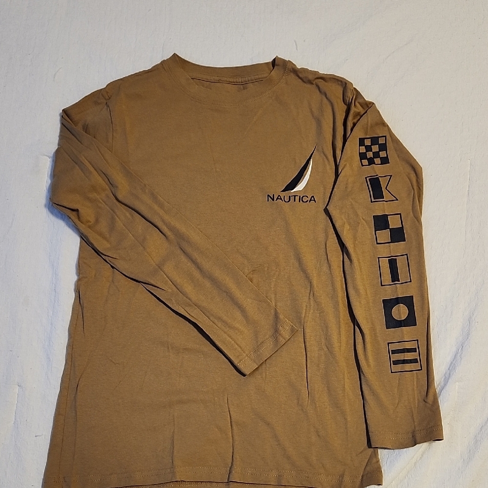 Nautica Kids Tan Long Sleeve Tee